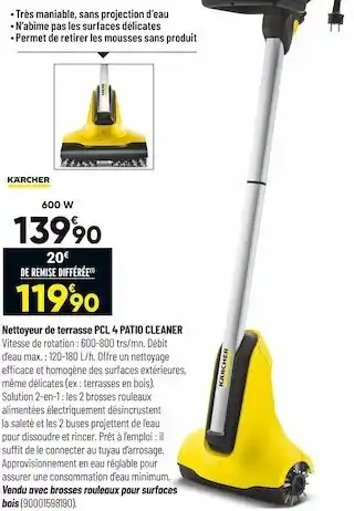 Kärcher nettoyeur de terasse pcl 4 patio cleaner