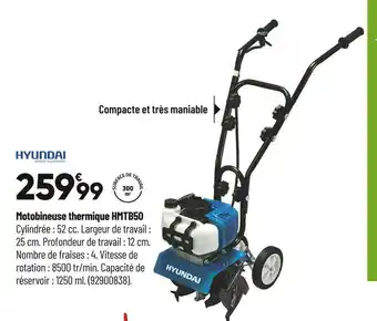 Bricorama Hyundai motobineuse thermique hmtb50 offre
