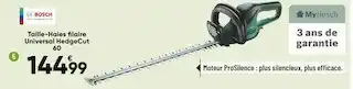 Bricorama Bosch taille-haies filaire universal hedgecut 60 offre