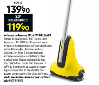 Nettoyeur de terasse pcl 4 patio cleaner