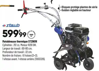 Bricorama Staub motobineuse thermique st2961r offre