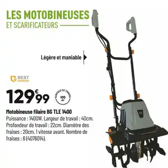 Bricorama Bestgreen motobineuse filaire bg tle 1400 offre