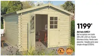 Bricorama Abri bois aurély offre