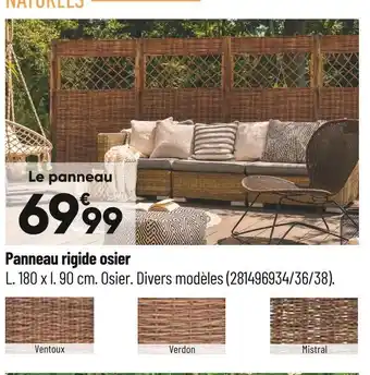Bricorama Panneau rigide osier offre