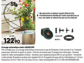 Gardena arrosage automatique solaire aquabloom