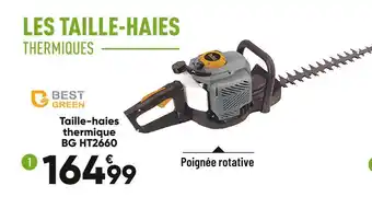 Bricorama Bestgreen taille-haies thermique bg ht2660 offre