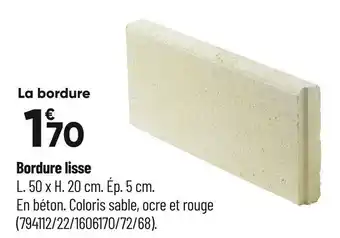 Bricorama Bordure lisse offre