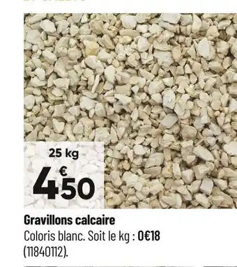 Bricorama Gravillons calcaire offre