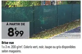 Bricorama Brise vue offre