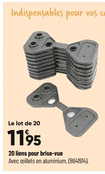 Bricorama 20 liens pour brise-vue offre