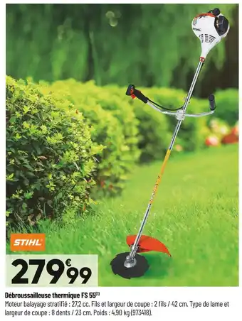 Bricorama Stihl débroussailleuse thermique fs 55 offre
