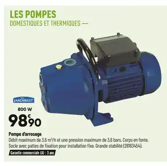 Bricorama Jardibest pompe d’arrosage offre