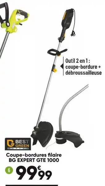 Bricorama Bestgreen coupe-bordures filaire bg expert gte 1000 offre
