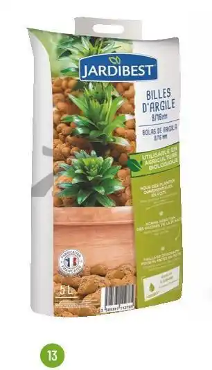 Bricorama Jardibest billes d'argile 5l offre