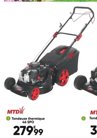 Bricorama Mtd tondeuse thermique 46 spo offre