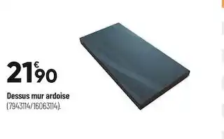 Dessus mur ardoise