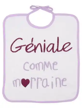 Bavoir géniale comme marraine 6 mois