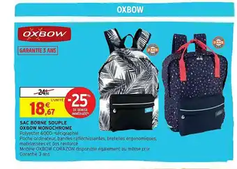Intermarché Sac Borne Souple Oxbow Monochrome offre