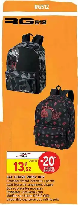 Intermarché Sac Borne Rg512 Boy offre