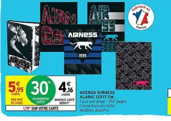Intermarché Agenda Airness Alaric 12 X 17 Cm offre