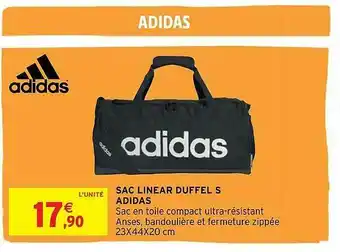 Intermarché Sac Linear Duffel S Adidas offre