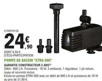 Pompe de Bassin Xtra 600