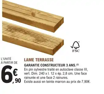 E.Leclerc Jardi Lame Terrasse offre