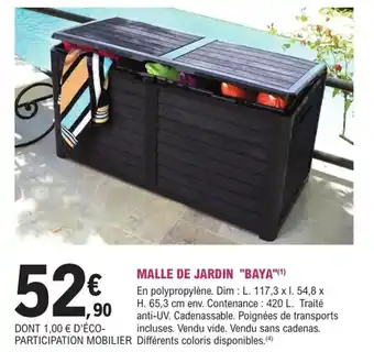 E.Leclerc Jardi Malle de Jardin Baya offre
