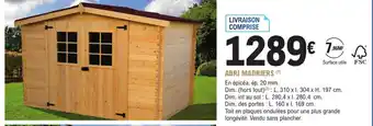 E.Leclerc Jardi Abri Madriers offre
