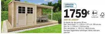 E.Leclerc Jardi Abri de Jardin offre