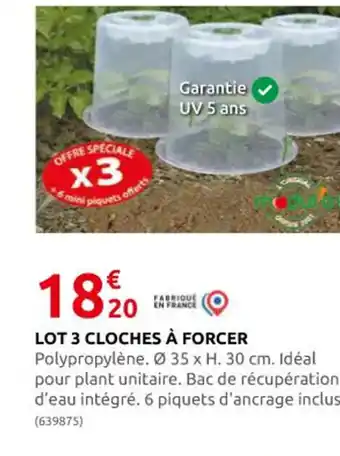 Rural Master Lot 3 Cloches à Forcer offre