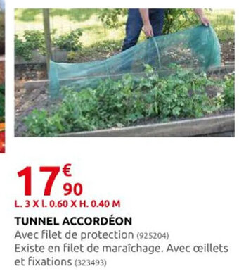 Rural Master Tunnel Accordéon offre