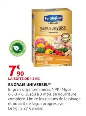 Rural Master Engrais Universel offre