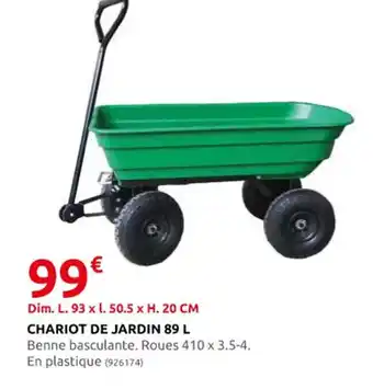 Rural Master Chariot de Jardin 89 L offre