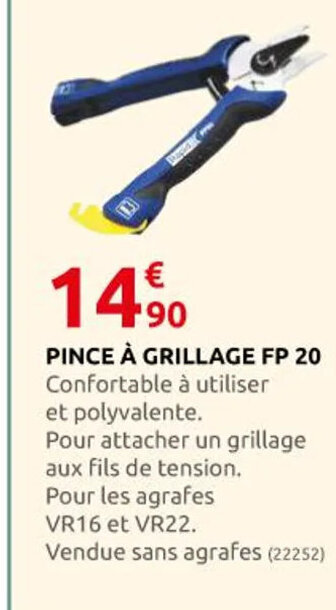 Rural Master Pince à Grillage FP 20 offre