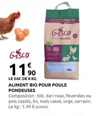 Rural Master Aliment Bio Pour Poule Pondeuses offre