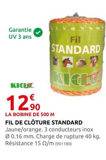 Rural Master Fil de Clôture Standard offre