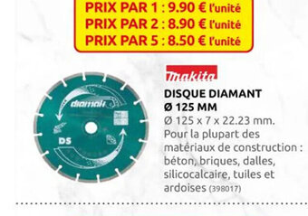 Rural Master Disque Diamant ø 125 MM offre