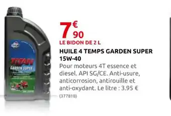 Rural Master Huile 4 Temps Garden Super 15W-40 offre