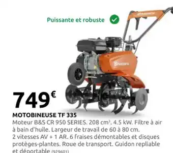 Rural Master Motobineuse TF 335 offre