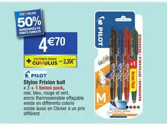 Migros Stylos Frixion Ball offre