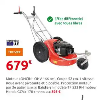 Rural Master Moteur Loncin- OHV 166 cm offre