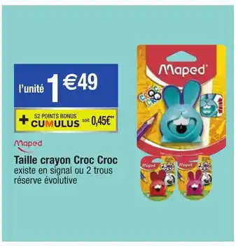Taille Crayon Croc Croc
