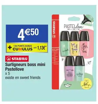 Surligneurs Boss Mini Pastellove