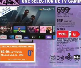 E.Leclerc TV Qled offre