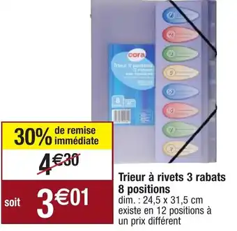 Trieur a Rivets 3 Rabats 8 Positions