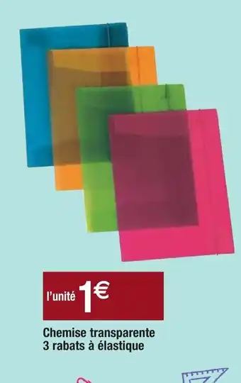 Chemise Transparente 3 Rabats a èlastique