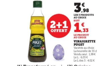Super U Vinaigrette Puget offre