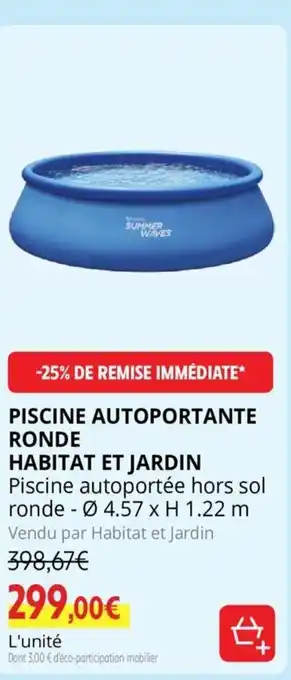 Intermarché Piscine Autoportante Ronde Habitat Et Jardin offre