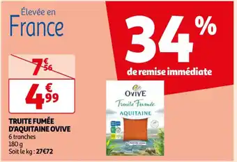 Auchan Truite Fumée D'Aquitaine Ovive offre